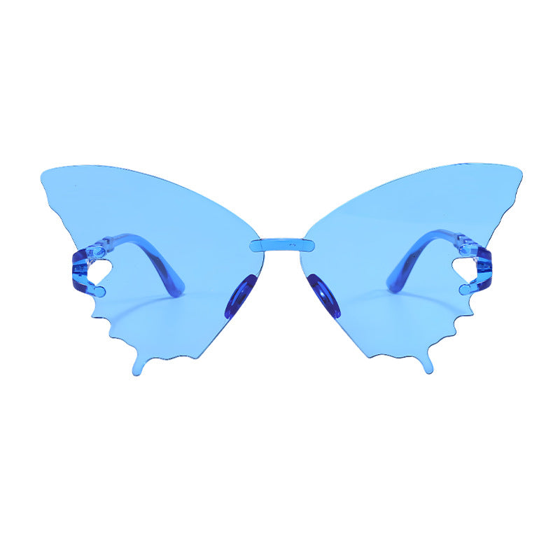 Wholesale Butterfly glasses integrated lens sunglasses